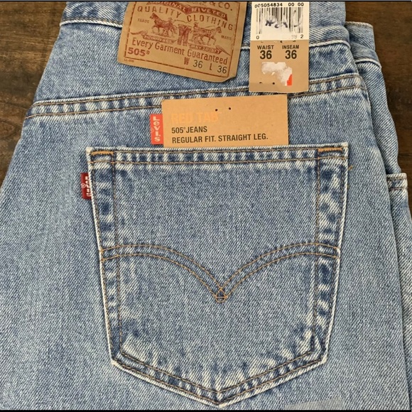 Levi’s 505 Vintage Deadstock 2000 USA made 34x36 🇺🇸 - Picture 2 of 4